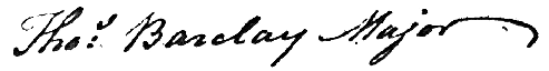 BARCLAY SIGNATURE